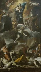Esquisse de la fresque votive pour la peste de 1656