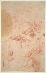 Anges portant la Sainte Croix et le Suaire