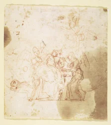 Saint Jean-Baptiste enfant assisté par des anges (?)