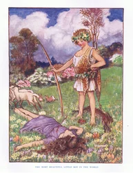 Le plus beau petit garçon du monde, illustration de Contes de fées de Lady Ann, 1914