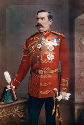 Lieutenant-général Sir Baker Creed Russell, commandant du district sud, 1902
