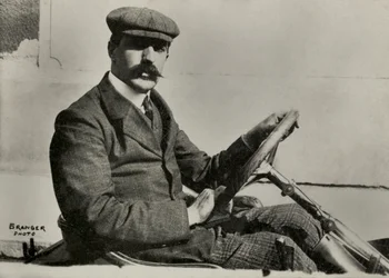 Portrait du motocycliste Henri Cissac ( 1877