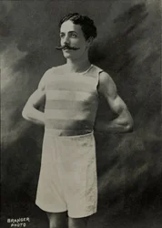 Portrait du coureur français Louis De Fleurac (1876)