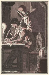 Illustration pour Scènes de la vie de bohème par Henri Murger