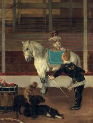Les artistes de cirque, 1875