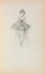 Carnet de croquis italien : Ballerine page 231, 1898-1899