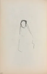 Carnet de croquis italien : Figure page 124, 1898-1899