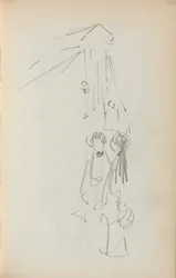 Carnet de croquis italien : Figures page 128, 1898-1899