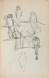Carnet de croquis italien : Figures page 200, 1898-1899