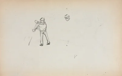 Carnet de croquis italien : Gondolier page 13, 1898-1899