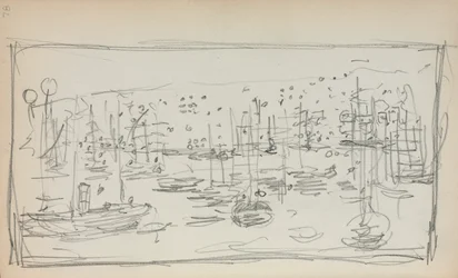 Carnet de croquis italien : page du port 78, 1898-1899