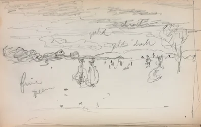 Carnet de croquis italien : Paysage page 57, 1898-1899