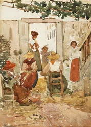 Dentellières, Venise, 1898