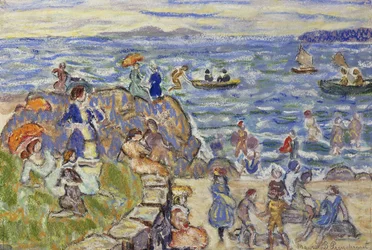 Scène de plage au Massachusetts