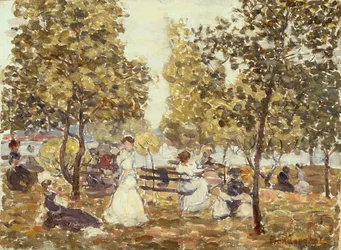 Parc au bord de la mer
