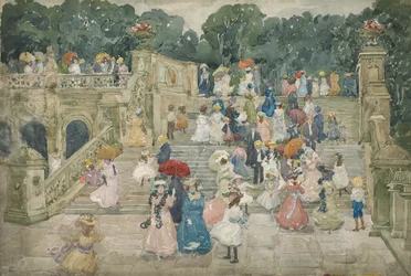 Le pont de la terrasse, Central Park, 1901