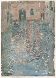 Canaux vénitiens, vers 1898 (aquarelle)