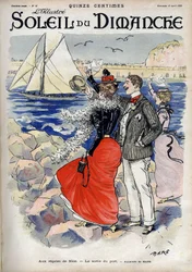 À la régate de Nice, la sortie du port. D