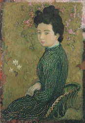 Eva Meurier en robe verte, 1891