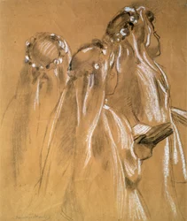 Filles avec les guirlandes, 1905-1906