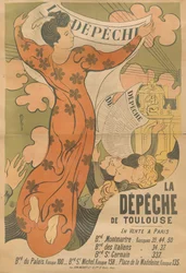 Affiche pour le journal La Dépêche de Toulouse, 1892
