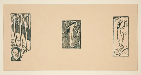 Feuille de gravures sur bois de L