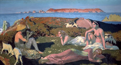 La Plage Verte, Perros-Guirec, 1909