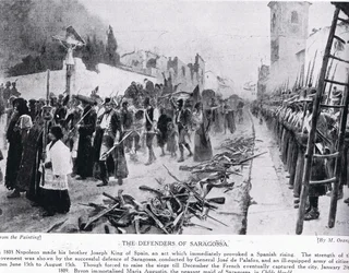 Les Défenseurs de Saragosse, illustration de 