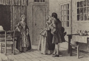 Illustration pour le Livre V des Confessions de Jean-Jacques Rousseau
