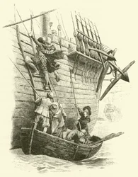 Illustration pour « Les Trois Mousquetaires » (gravure)