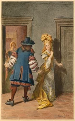 Molière , Armande et Madeleine Bejart (illustration)