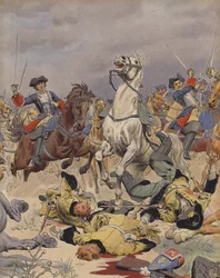 La bataille de Malplaquet, dernière charge de la cavalerie française