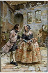 La première rencontre - dans « Histoire de Manon Lescaut et du chevalier Des Grieux » de l