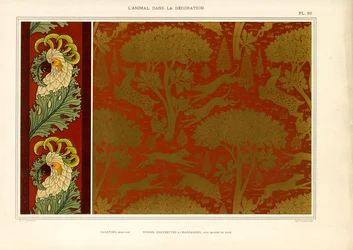 Bordure de cacatoès et motif d