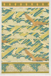 Conceptions pour la bordure de papier peint Squash Bug, pub. 1897