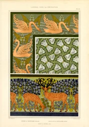 Motifs Art nouveau inspirés de la nature avec des motifs d