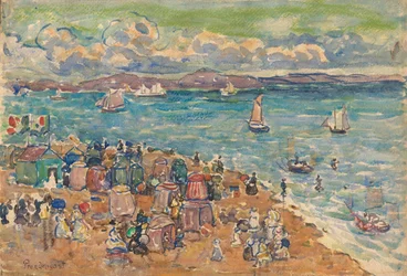 Scène de plage, Saint-Malo
