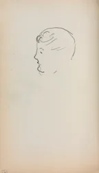 Carnet de croquis italien : Tête d