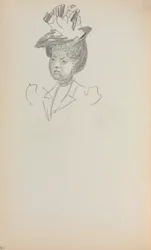 Carnet de croquis italien : Femme, longueur du buste (page 142)