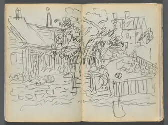 Sketchbook- The Granite Shore Hotel, Rockport, page 052  53 : Maisons et jardins