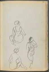 Sketchbook- The Granite Shore Hotel, Rockport, page 063 : Baigneurs