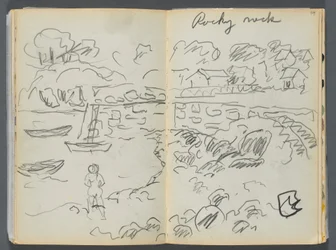 Sketchbook- The Granite Shore Hotel, Rockport, page 088  89 : "Rocky Neck".