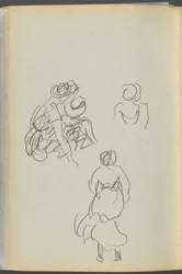 Sketchbook- The Granite Shore Hotel, Rockport, page 172 : Figures