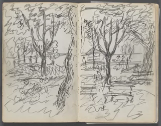 Carnet de croquis, The Dells, N° 127, page 008  9 : Paysage