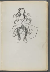 Sketchbook, The Dells, N° 127, page 071 : Figure assise