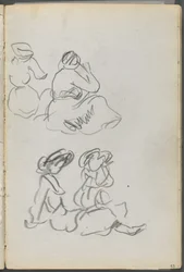 Sketchbook, The Dells, N° 127, page 093 : Figures assises