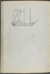 Sketchbook, The Dells, N° 127, page 106 : Voilier