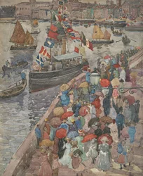 Le quai, Venise (recto) ; Venetia Marina (verso)