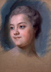 Portrait de Mademoiselle de Chastagner de Lagrange, par Maurice-Quentin de la Tour (1704-1788)