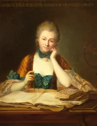 Portrait de Gabrielle Emilie Le Tonnelier de Breteuil, Marquise de Chatelet
